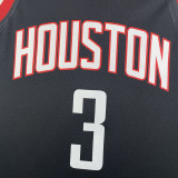 23/24 Rockets PORTER JR. #3 Black Top Quality Hot Pressing NBA Jersey (Trapeze Edition)飞人版
