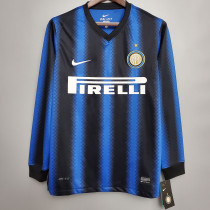 2010/2011 INT Home Long Sleeve Retro Soccer Jersey