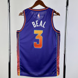23/24 SUNS BEAL #3 Purple City Edition Top Quality Hot Pressing NBA Jersey