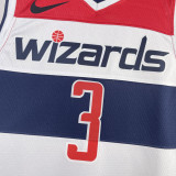 22/23 Wizards BEAL #3 White Top Quality Hot Pressing NBA Jersey