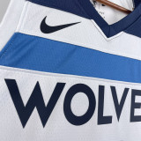 22/23 Timberwolves ANDERSON #1 White Top Quality Hot Pressing NBA Jersey