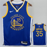 22/23 WARRIORS DURANT #35 Blue Top Quality Hot Pressing NBA Jersey (V领)