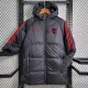 23/24 ARS Black Hooded Cotton Coat Red Edge (红色边) 棉衣