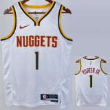 22/23 Nuggets PORTER JR. #1 White Top Quality Hot Pressing NBA Jersey