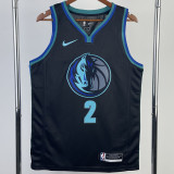 22/23 Dallas Mavericks IRVING #2 Blue Black Top Quality Hot Pressing NBA Jersey