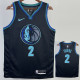 22/23 Dallas Mavericks IRVING #2 Blue Black Top Quality Hot Pressing NBA Jersey