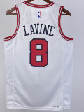 22/23 BULLS LAVINE #8 White Top Quality Hot Pressing NBA Jersey