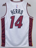 22/23 HEAT HERRO #14 White Top Quality Hot Pressing NBA Jersey (V领）