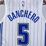 22/23 Magic BANCHERO #5 White Top Quality Hot Pressing NBA Jersey