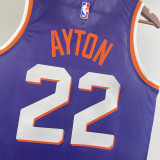 23/24 SUNS AYTON #22 Purple Top Quality Hot Pressing NBA Jersey