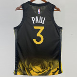 22/23 WARRIORS PAUL #3 Black City Edition Top Quality Hot Pressing NBA Jersey