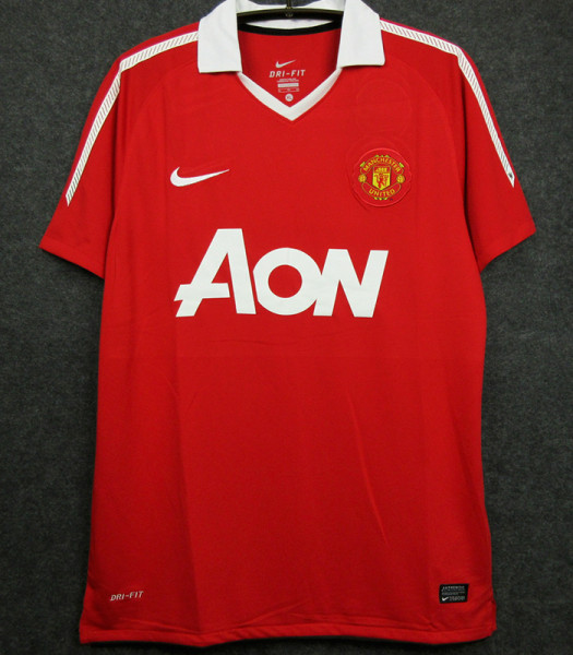 2010/2011 Man Utd Home Retro Soccer Jersey