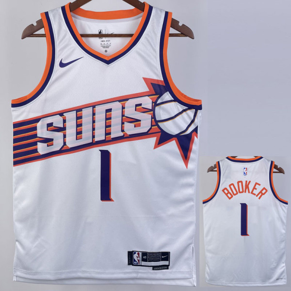 23/24 SUNS BOOKER #1 White Top Quality Hot Pressing NBA Jersey