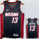 22/23 HEAT ADEBAYO #13 Black Top Quality Hot Pressing NBA Jersey (V领）