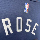 22/23 Timberwolves ROSE #25 Blue Top Quality Hot Pressing NBA Jersey