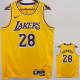 22/23 LAKERS HACHIMURA #28 Yellow Top Quality Hot Pressing NBA Jersey(圆领)
