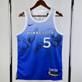 23/24 Timberwolves EDWARDS #5 Blue City Edition Top Quality Hot Pressing NBA Jersey