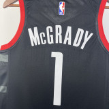23/24 Rockets McGRADY #1 Black Top Quality Hot Pressing NBA Jersey (Trapeze Edition)飞人版