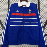 1998 French Retro Blue&White Sided Windbreaker (双面风衣)