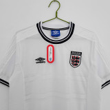 1999/2001 England Home Retro Soccer Jersey