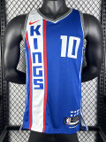 23/24 Kings DEROZAN #10 Blue City Edition Top Quality Hot Pressing NBA Jersey