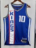 23/24 Kings DEROZAN #10 Blue City Edition Top Quality Hot Pressing NBA Jersey