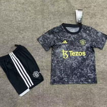 24/25 Man Utd  Stone Rose Special Edition Kids Soccer Jersey