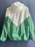 24/25 Mexico White Green Hooded Windbreaker