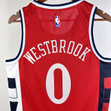 24/25 Clippers WESTBROOK #0 Red Top Quality Hot Pressing NBA Jersey (Trapeze Edition) 飞人版