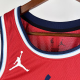 24/25 Clippers HARDEN #1 Red Top Quality Hot Pressing NBA Jersey (Trapeze Edition) 飞人版