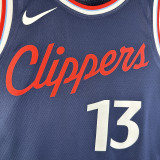 24/25 Clippers GEORGE #13 Navy Blue Away Top Quality Hot Pressing NBA Jersey