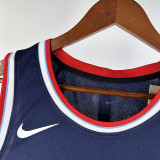 24/25 Clippers WESTBROOK #0 Navy Blue Away Top Quality Hot Pressing NBA Jersey