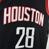 23/24 Rockets WAGNER #28 Black Top Quality Hot Pressing NBA Jersey (Trapeze Edition)飞人版