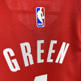 22/23 ROCKETS GREEN #4 Red Away Top Quality Hot Pressing NBA Jersey