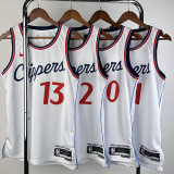24/25 Clippers HARDEN #1 White City Edition Home Top Quality Hot Pressing NBA Jersey