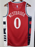24/25 Clippers WESTBROOK #0 Red Top Quality Hot Pressing NBA Jersey (Trapeze Edition) 飞人版