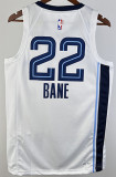 22/23 Grizzlies BANE #22 White City Edition Home Top Quality Hot Pressing NBA Jersey