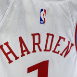 24/25 Clippers HARDEN #1 White City Edition Home Top Quality Hot Pressing NBA Jersey