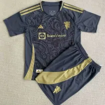 24/25 Man Utd Grey  Concept Version Kids Soccer Jersey