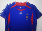 2006 France Home Retro Soccer Jersey