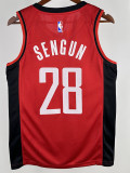 22/23 ROCKETS SENGUN #28 Red Away Top Quality Hot Pressing NBA Jersey