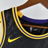 Lakers Rivers # 15 Black  Top Quality Hot Pressing NBA Jersey