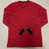 2024 Portugal Home Long Sleeve Fans Soccer Jersey(长袖)