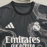 24/25 RMA  Black ( White Dragon )Special Edition  Fans Soccer Jersey