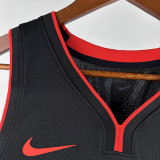 23/24 HEAT JAQUEZ JR. #11 Black City Edition Top Quality Hot Pressing NBA Jersey (V领）