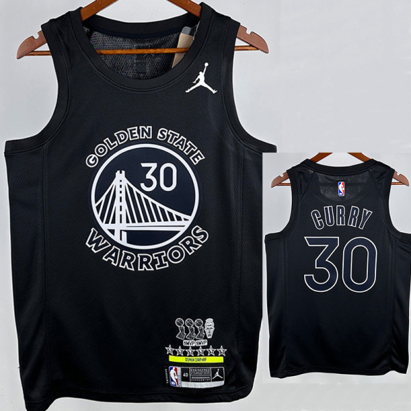 WARRIORS CURRY #30 Black Glory Edition Top Quality Hot Pressing NBA Jersey 荣耀版