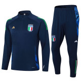 24/25  Italy Sapphire blue Half Pull Tracksuit  (半拉链)