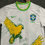 22/23 Brazil White Bird Special Edition Fans Soccer Jersey