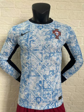 24/25 Portugal  Away  Long Sleeve  Player Version Soccer Jersey(长袖)