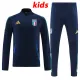 24/25 Italy Sapphire Blue Kids Half Pull Tracksuit  (半拉链、童装)